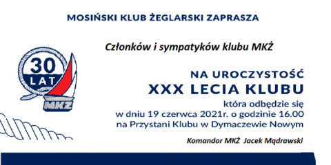 XXX lecie Mosińskiego Klubu Żeglarskiego