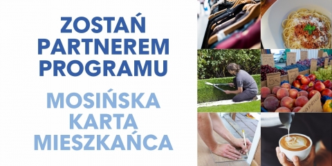 Zostań partnerem programu Mosińska Karta Mieszkańca!