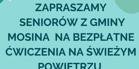 Aktywny Senior. Ćwiczenia na świeżym powietrzu