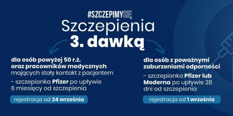 Informacje o szczepieniach #szczepimysię