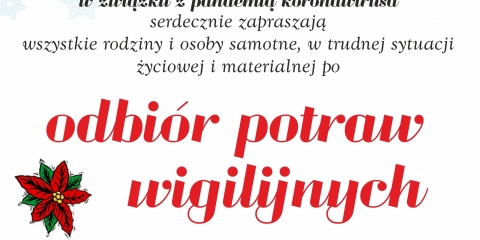 Odbiór potraw wigilijnych
