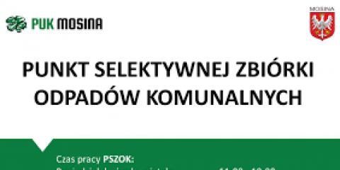W wigilię PSZOK pracuje krócej
