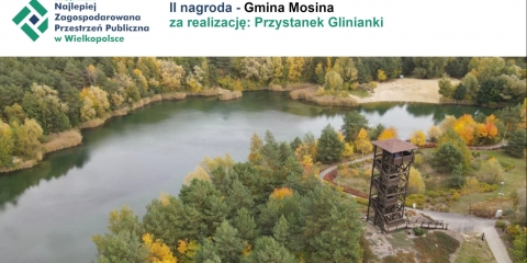 II nagroda dla Gminy Mosina za realizację: Przystanek Glinianki