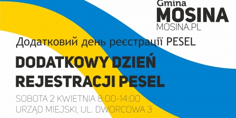 Dodatkowy dzień rejestracji PESEL