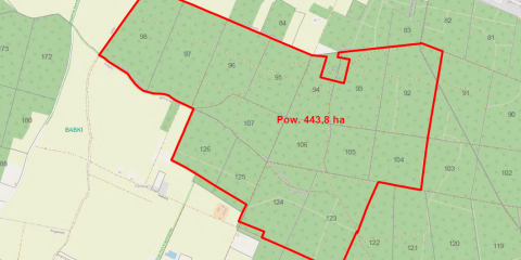Zabieg agrolotniczy w obrębie ewidencyjnym Rogalin