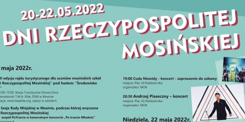 Dni Rzeczypospolitej Mosińskiej 2022