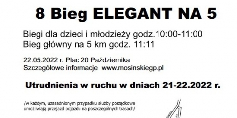 Utrudnienia w ruchu kołowym - 21-22 maja