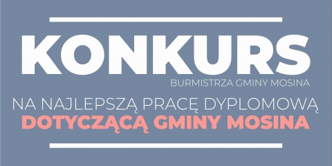 Piąta edycja konkursu na pracę dyplomową o Gminie Mosina