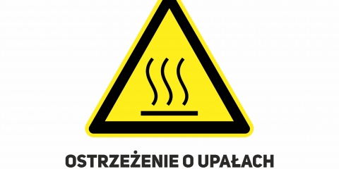 Komunikat Ostrzegawczy IMGW – ostrzeżenie o upałach