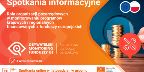 Obywatelski monitoring funduszy europejskich - nie przegap!