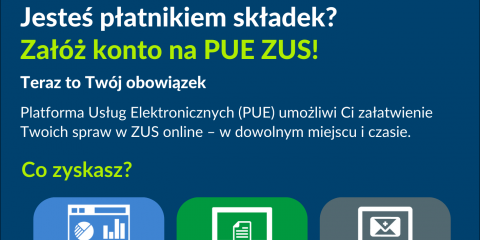 Każdy płatnik składek powinien założyć profil na PUE ZUS 
