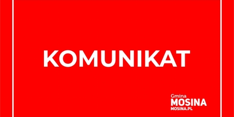 Komunikat dla mieszkańców