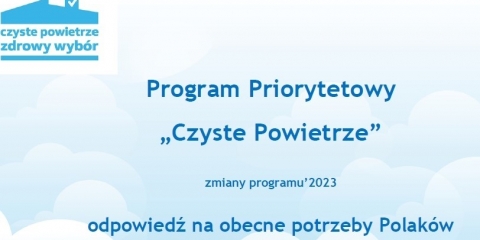 Nowa wersja Programu „Czyste Powietrze”