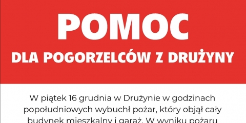Pomoc dla poszkodowanych w pożarze