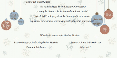 Życzenia świąteczne