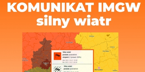 Ostrzeżenie o silnym wietrze