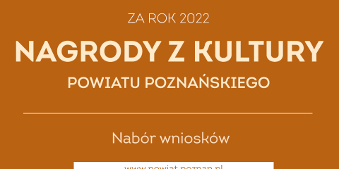 Nagrody z kultury powiatu poznańskiego za rok 2022