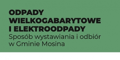 Harmonogram wywozu wielkogabarytów i elektrośmieci