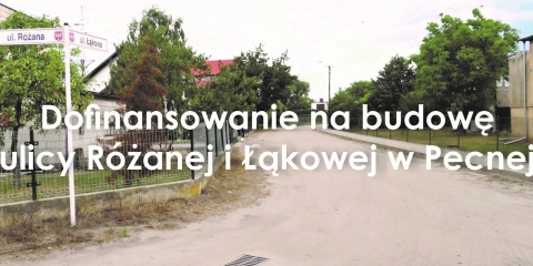 Przebudowa ulicy Różanej i Łąkowej w Pecnej