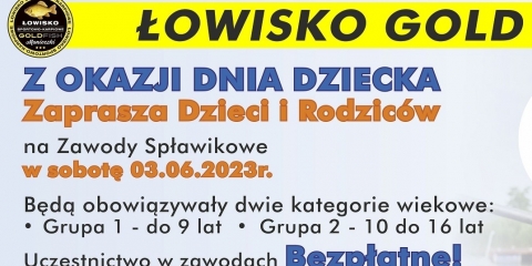 Zawody spławikowe z okazji Dnia Dziecka