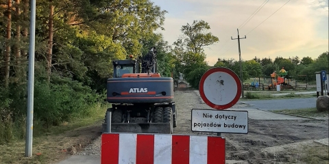 Przebudowa drogi na Pożegowie