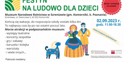 "Na ludowo, dla dzieci" - bezpłatna impreza dla dzieci