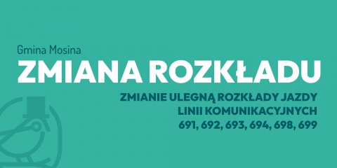 Zmiana rozkładów jazdy  