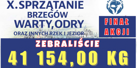 Podziękowania za udział w sprzątaniu brzegów Warty, Odry i innych rzek