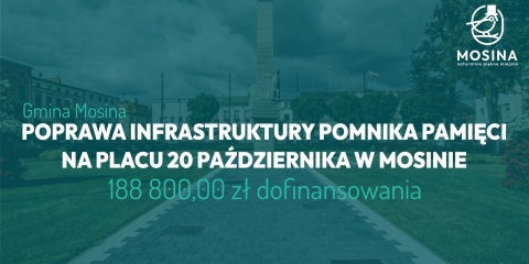 Poprawa infrastruktury Pomnika Pamięci na mosińskim rynku