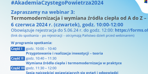 3. webinar o termomodernizacji i wymianie źródła ciepła