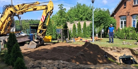 Prace przyłączeniowe w Wiórku