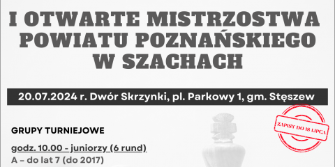 I Otwarte Mistrzostwa Powiatu Poznańskiego w Szachach