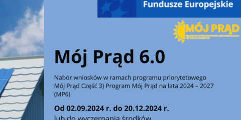 Nabór wniosków w programie Mój Prąd 6.0
