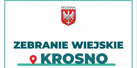Zebranie wiejskie sołectwa Krosno