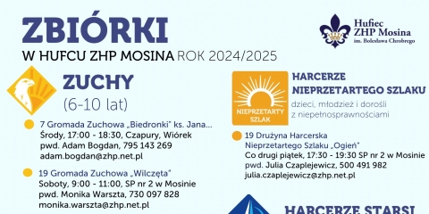 ZHP Mosina zaprasza na zbiórki