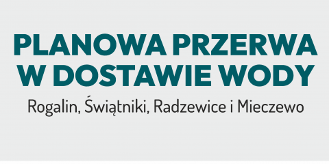 Planowa przerwa w dostawie wody