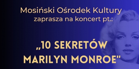 Koncert Sonii Bohosiewicz „10 sekretów Marilyn Monroe”