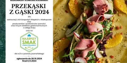 Konkurs kulinarny dla gastronomii, producentów i kół gospodyń wiejskich