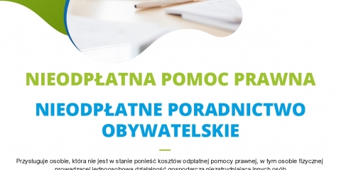 Skorzystaj z nieodpłatnych porad prawnych, obywatelskich i mediacji