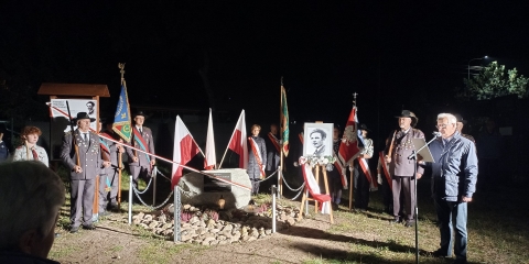Odsłonięcie kamienia pamięci śp. Wiktora Matuszaka