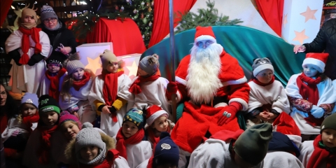 Powitanie Świętego Mikołaja w Mosinie