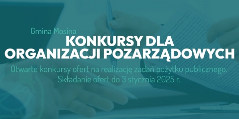 Otwarte konkursy ofert na realizację zadań pożytku publicznego