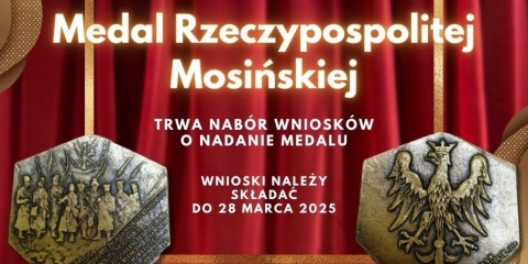 Medal Rzeczypospolitej Mosińskiej - nabór wniosków