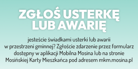 Zgłoś usterkę lub awarię