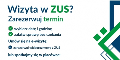 Zarezerwuj wizytę w ZUS i załatw ją bez czekania!