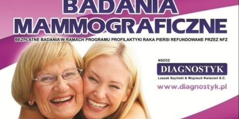 Bezpłatne badania mammograficzne
