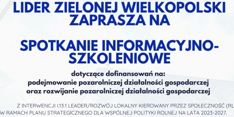 Spotkanie szkoleniowe dotyczące dofinansowań