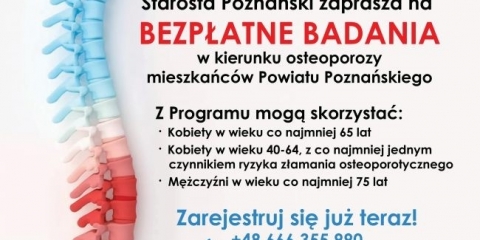 Bezpłatne badania osteoporozy