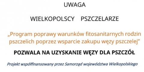 Program poprawy warunków fitosanitarnych rodzin pszczelich