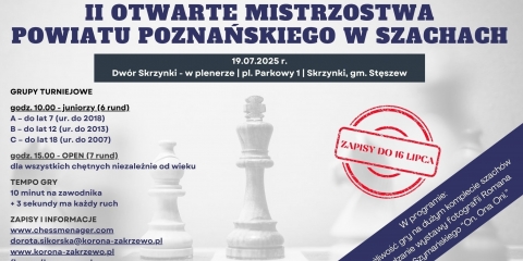 II Otwarte Mistrzostwa Powiatu Poznańskiego w Szachach